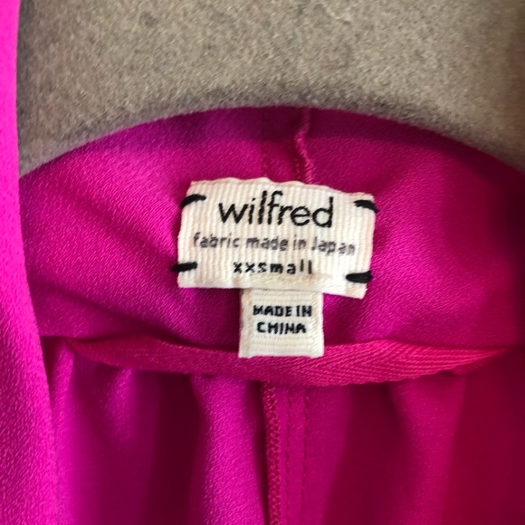 Wilfred Medea Neon Flamant Pink Wrap Blouse - Picture 5 of 5